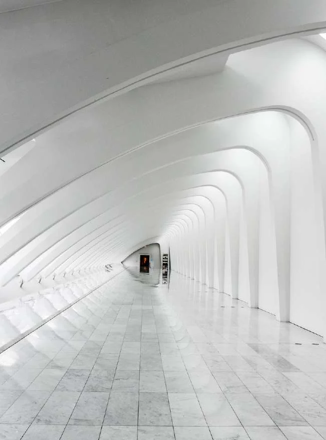 Marble-floored corridor from the Daksha portfolio